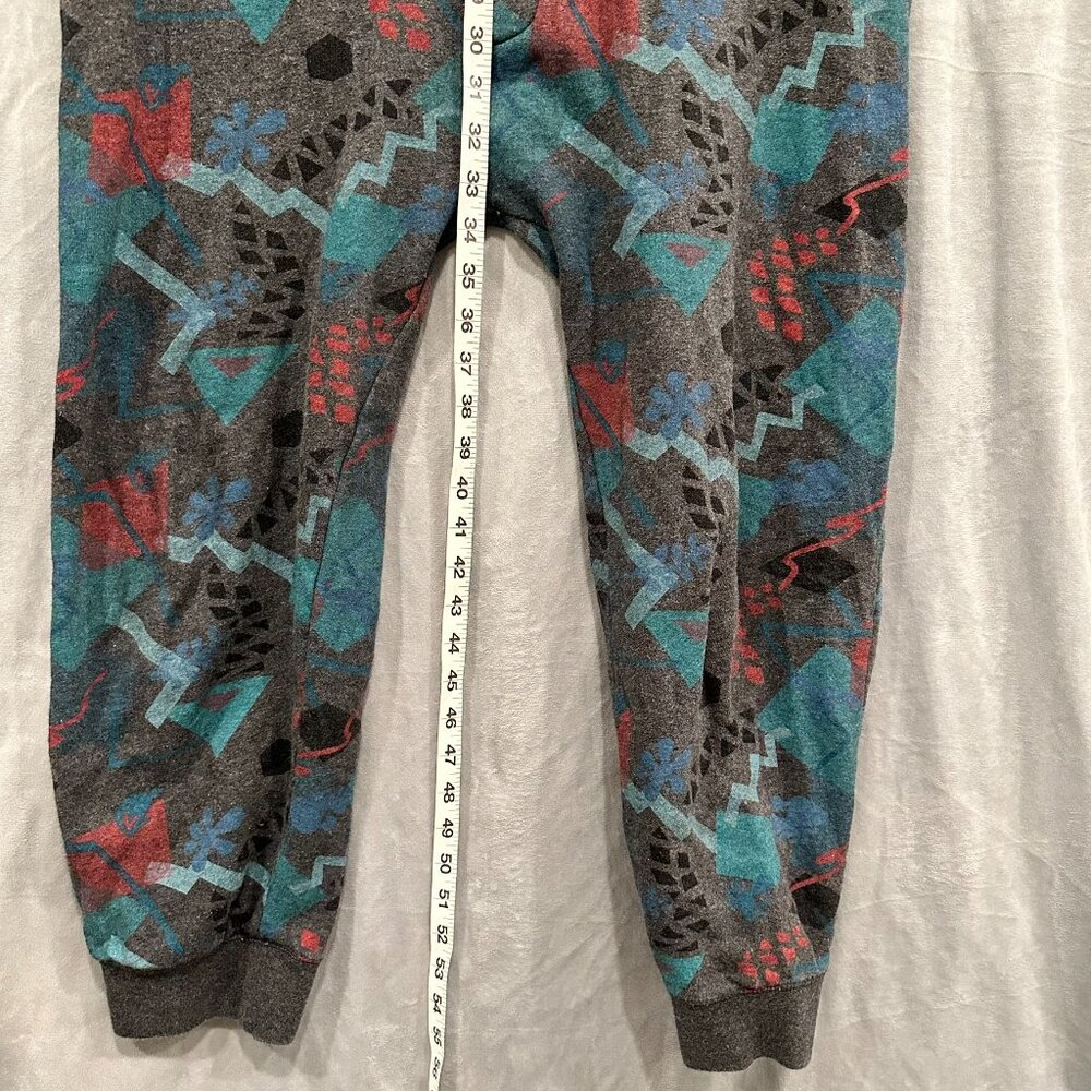 Kavu One Der Suit Small Geometric One Piece Pajama Jumpsuit Hoodie Sleepwear - Picture 11 of 11